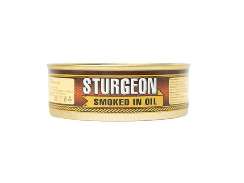 Canned Smoked Sturgeon In Oil