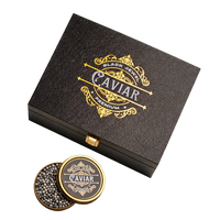American Paddlefish Caviar Gift Box — original gift presentation on transparent background