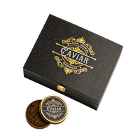 Siberian Caviar Gift Box — original gift presentation on transparent background
