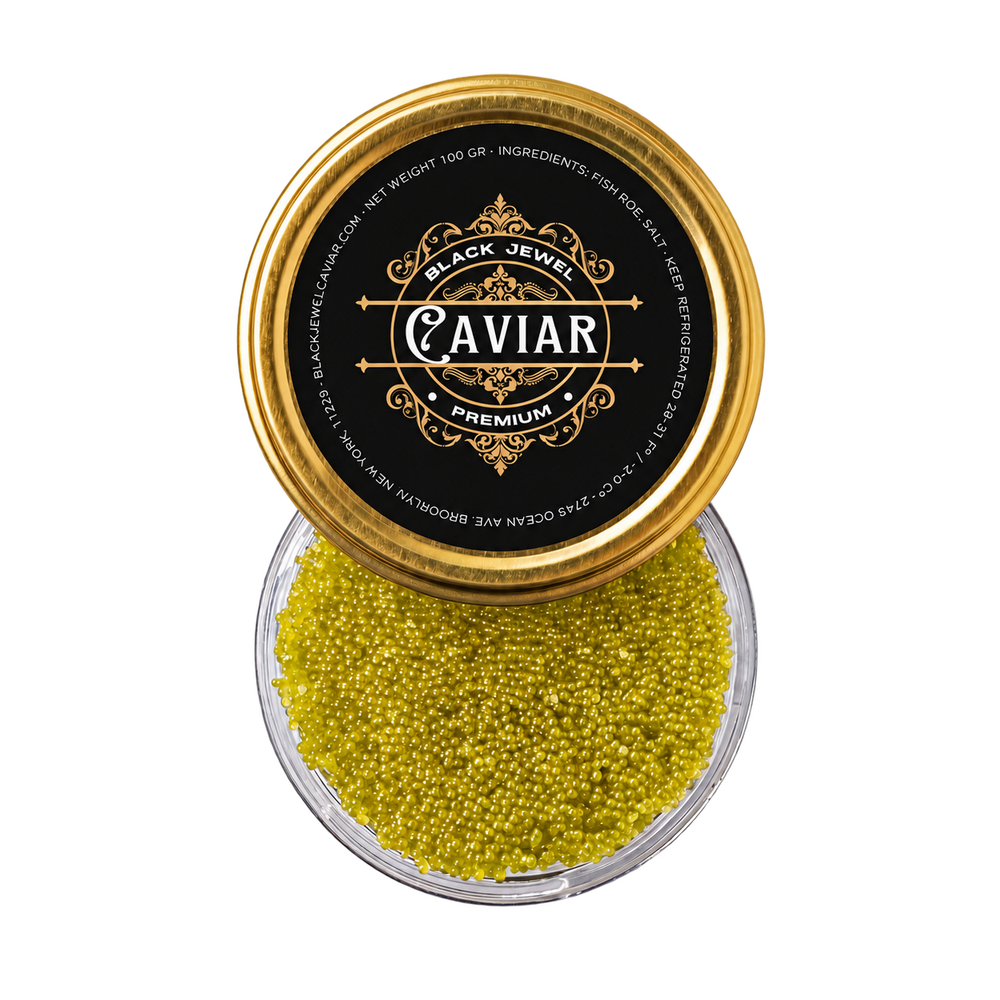 tobikocaviargreen100g with transparent background